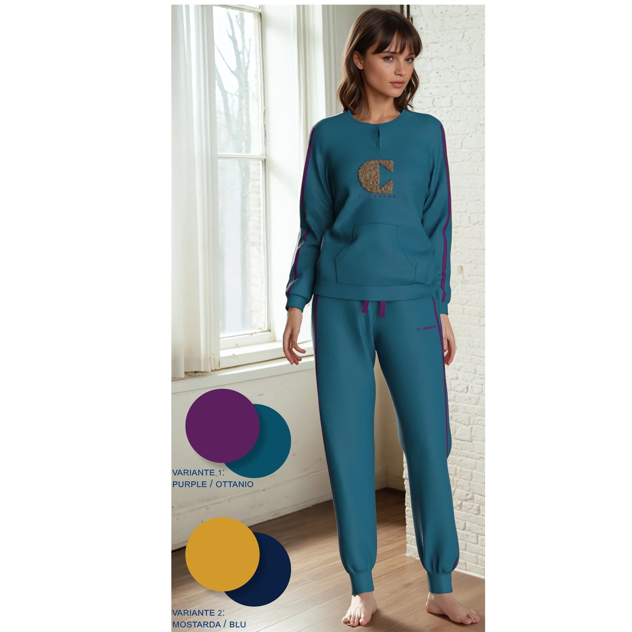 pigiama donna in caldo cotone