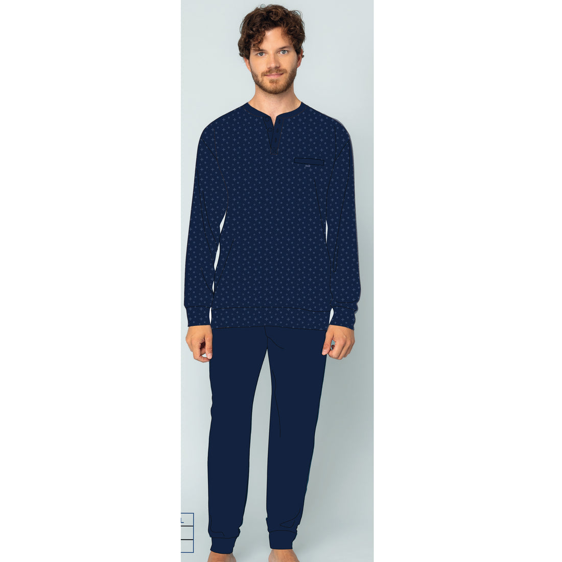 pigiama uomo caldo cotone