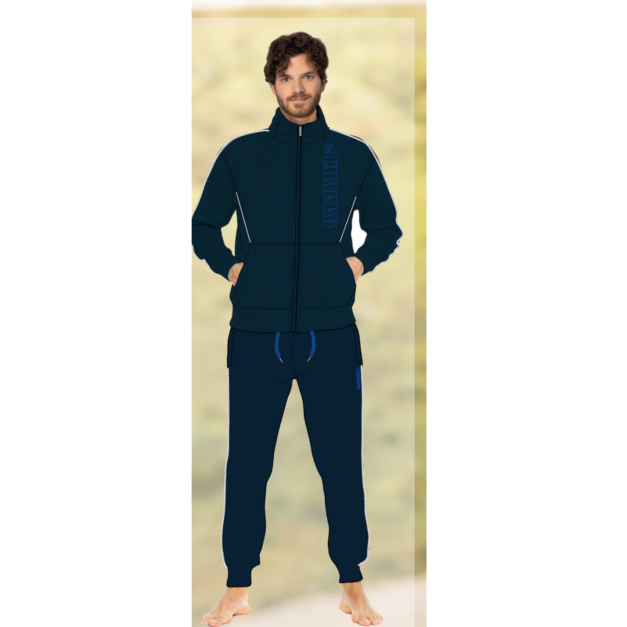 tuta felpa full zip uomo