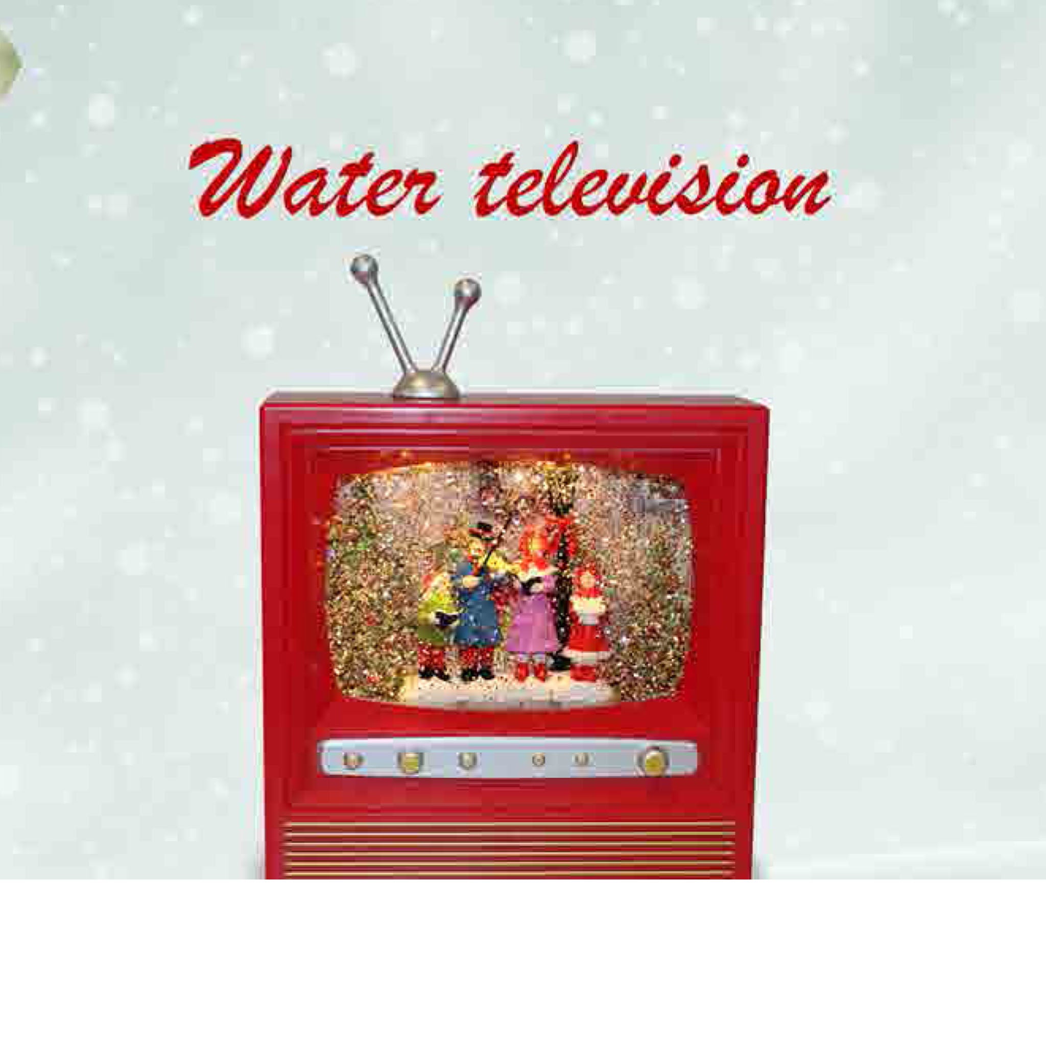 water tv con musica e cristalli led