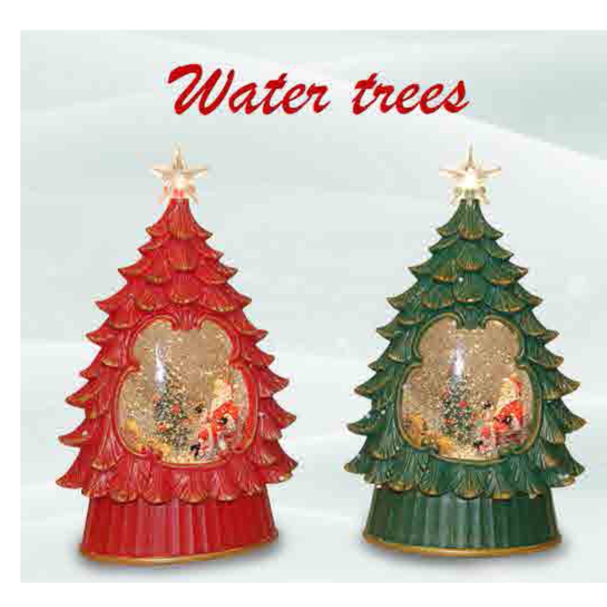 water tress con musica e cristalli led