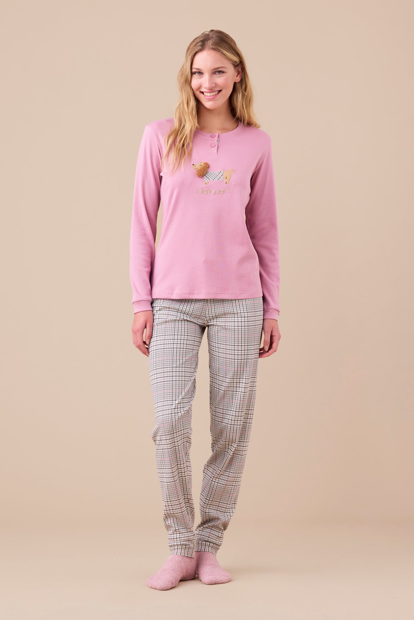 pigiama donna caldo cotone