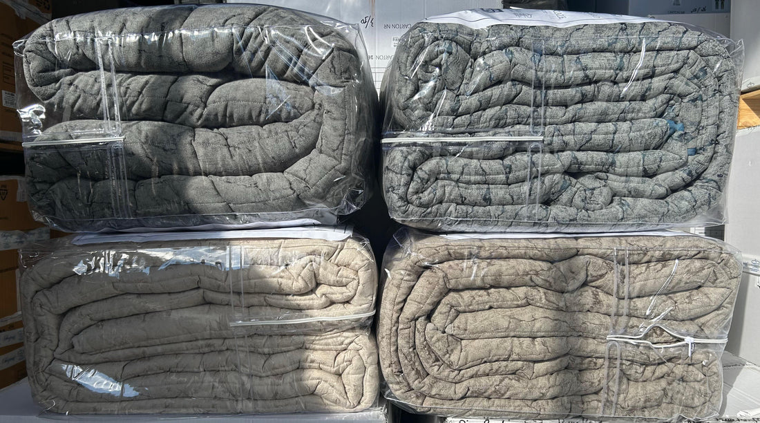 Trapunta 2 piazze in velluto Nuit 700gsm misura 260x260 Preziosa