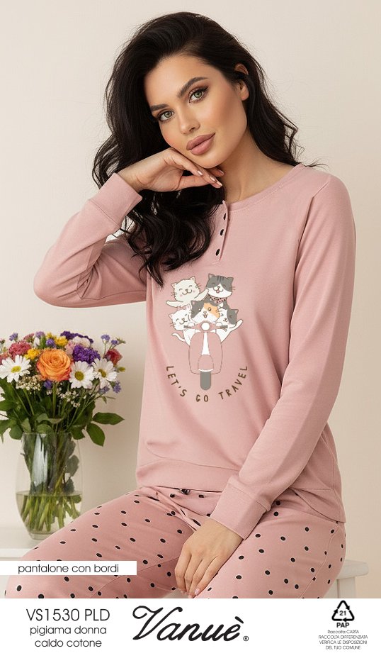 pigiama lungo donna