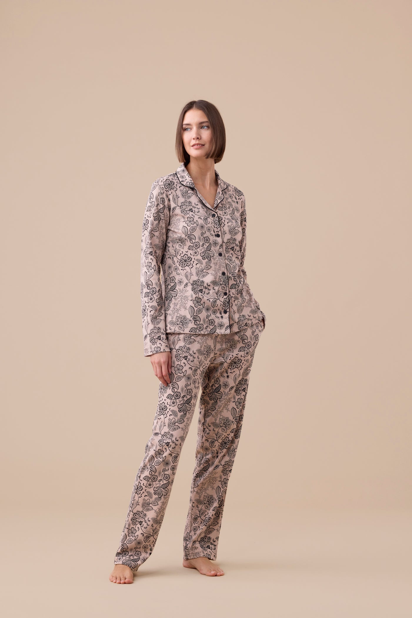 pigiama donna caldo cotone