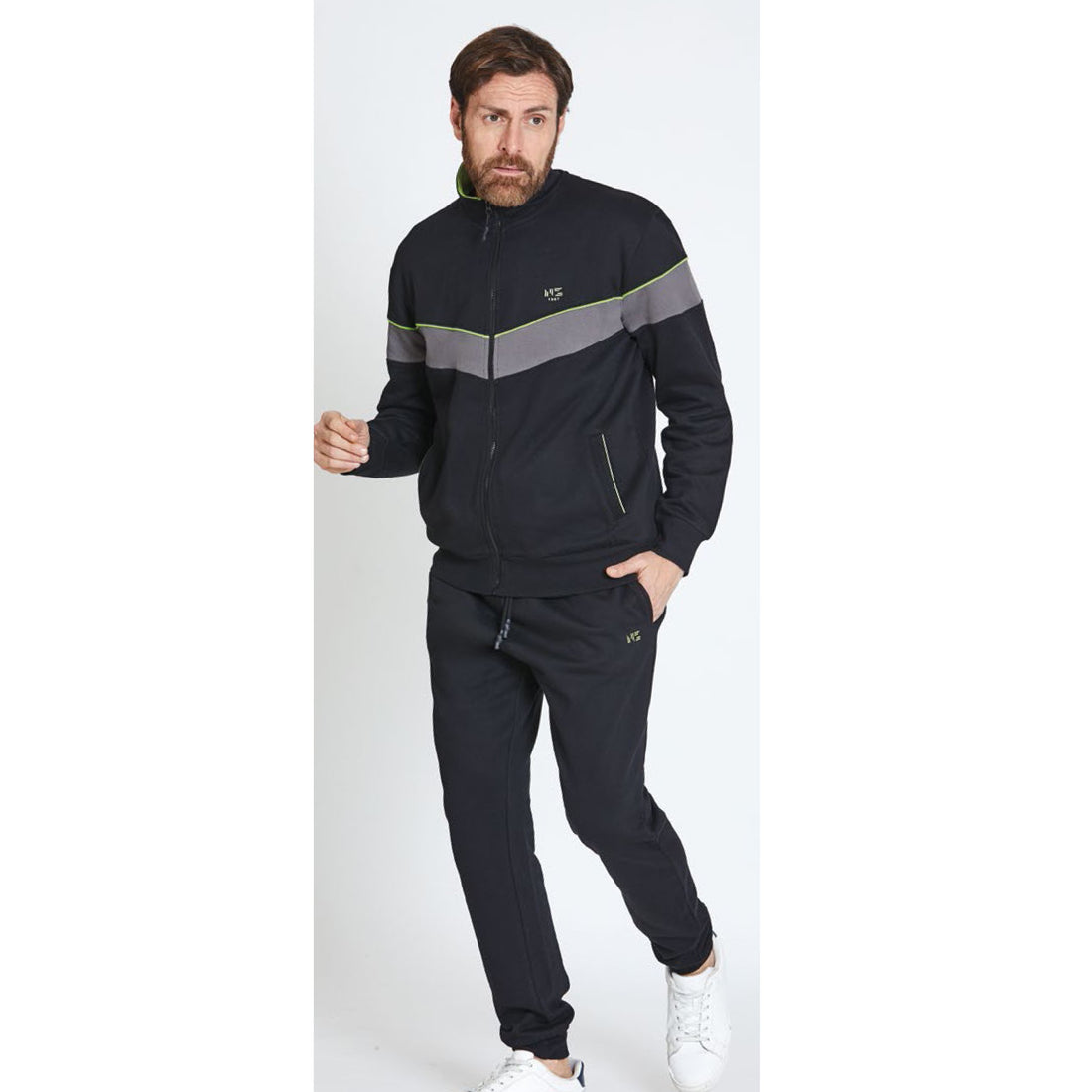 tuta uomo felpa full zip