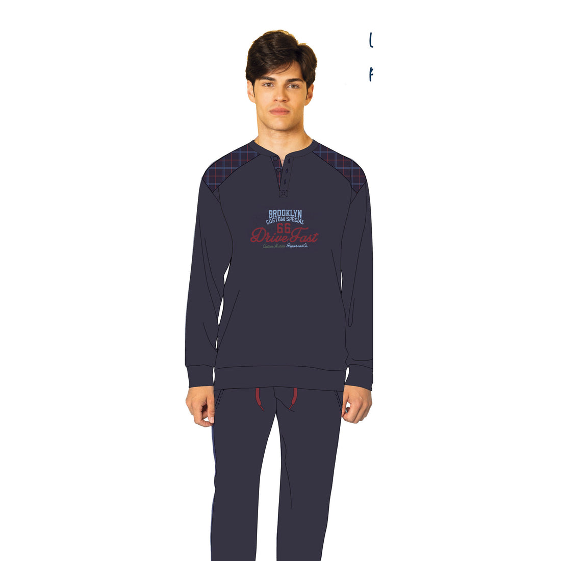 pigiama uomo caldo cotone