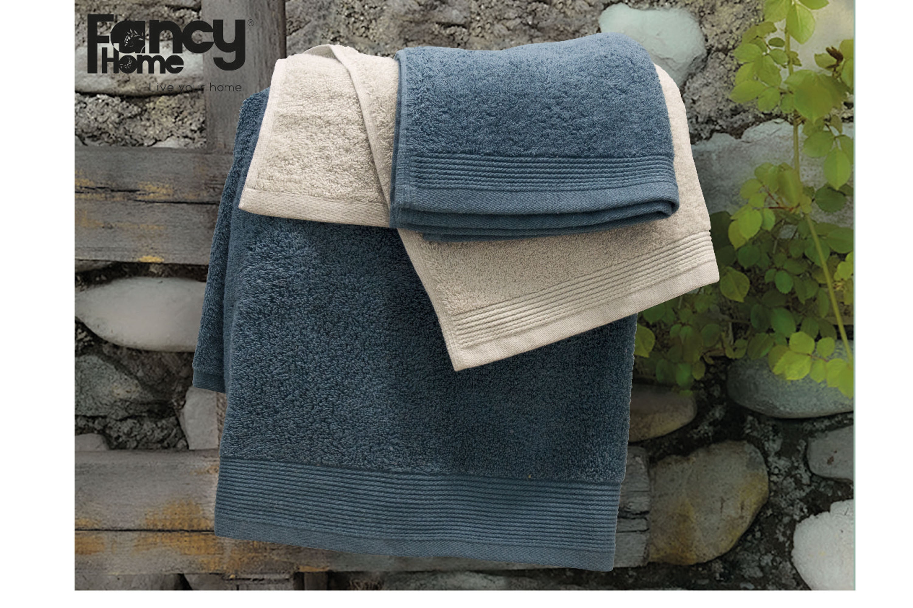 BRIO Set 1+1 Spugna 550gsm puro cotone idrofilo morbido e superassorbente Fancy Home