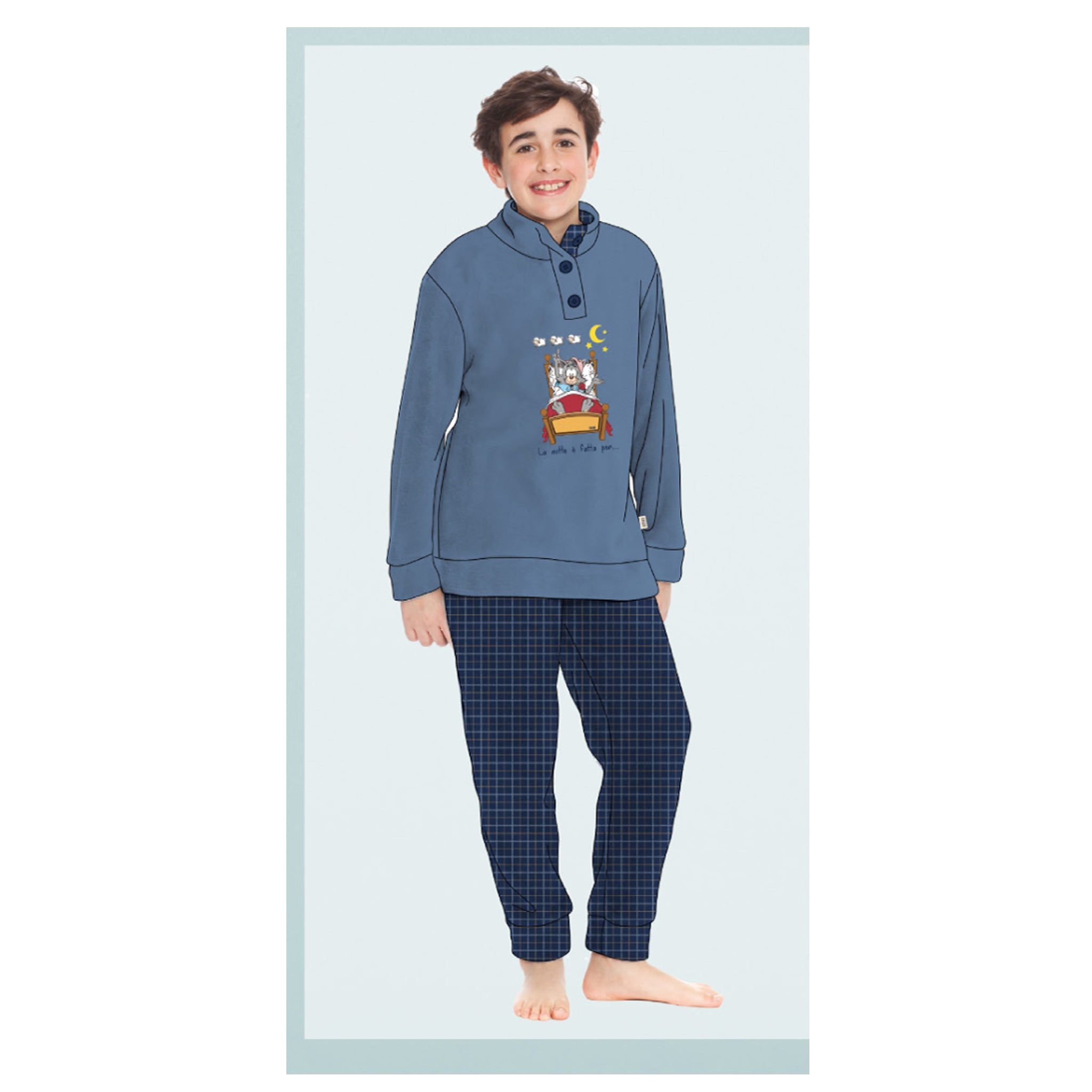 pigiama bimbo in coral