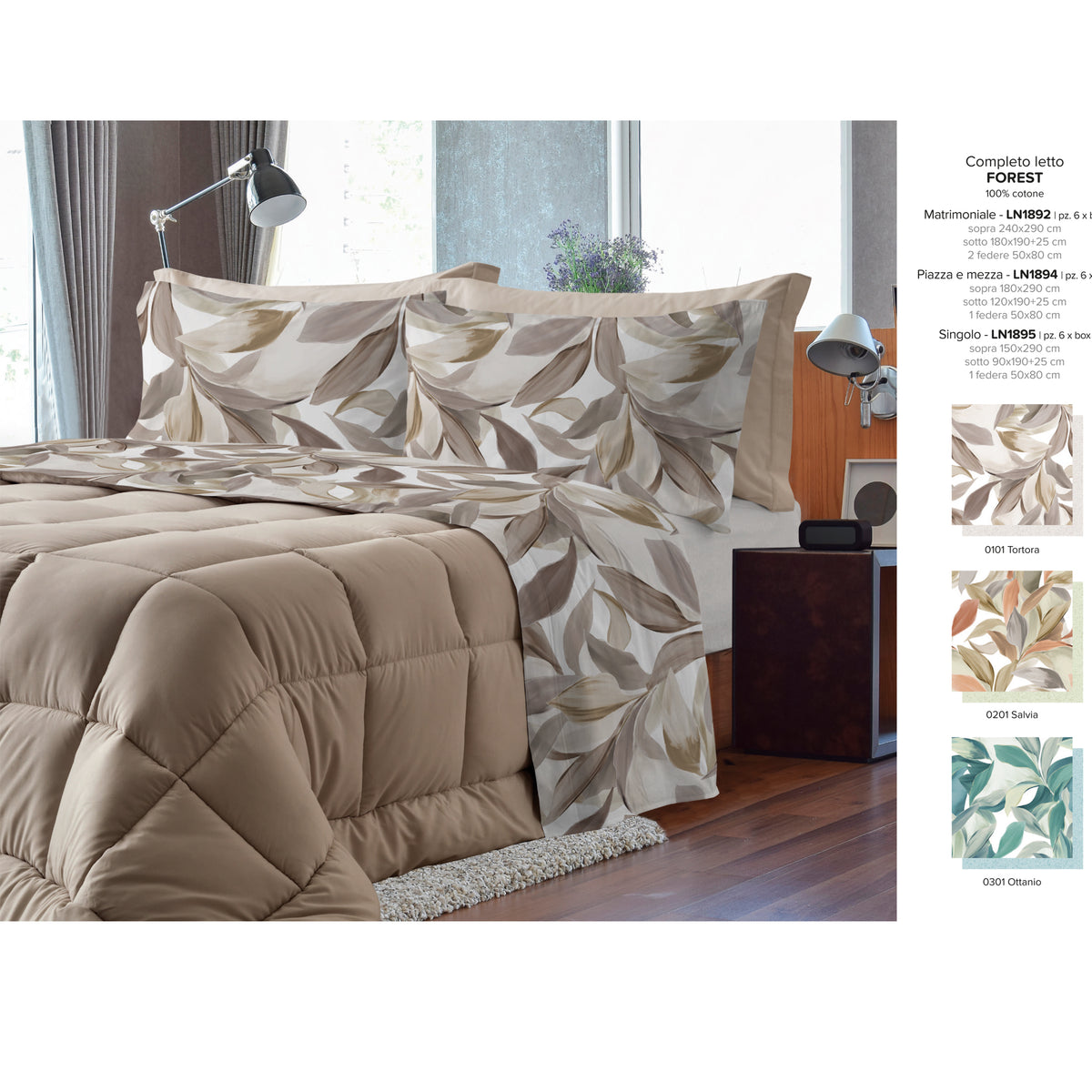 forest completo letto singolo
