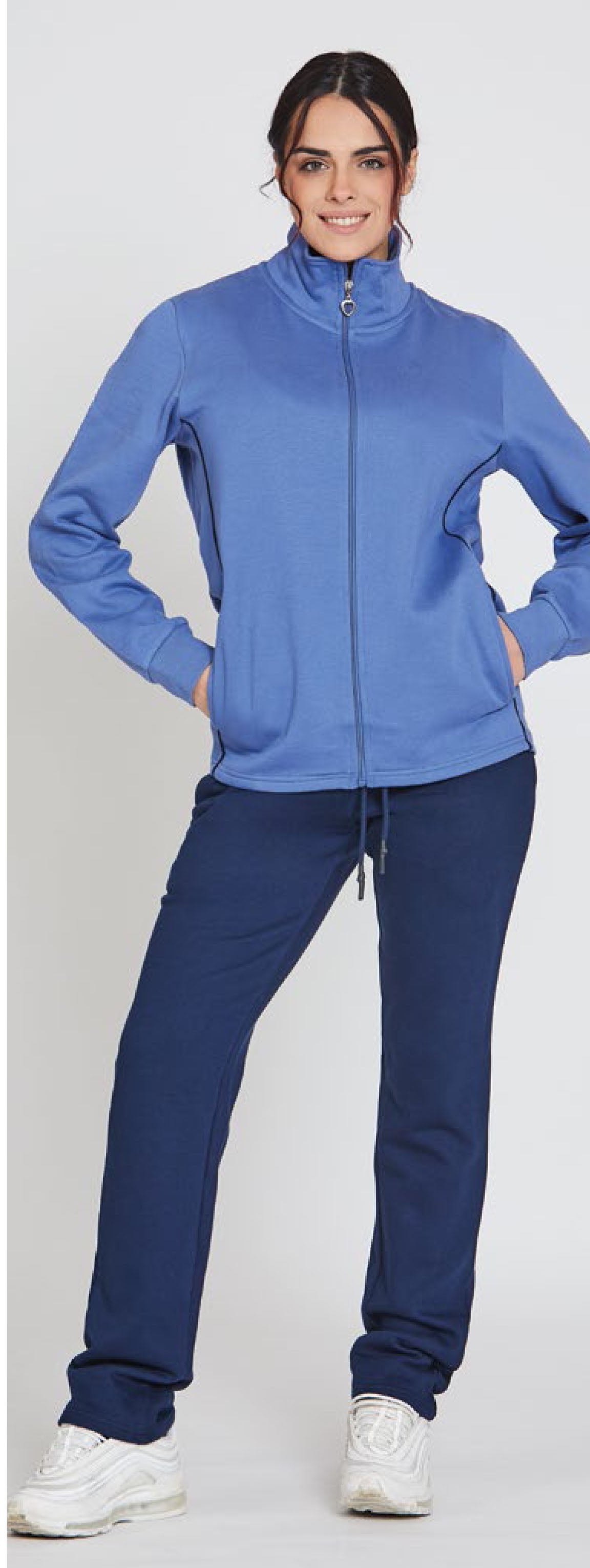 tuta donna con zip