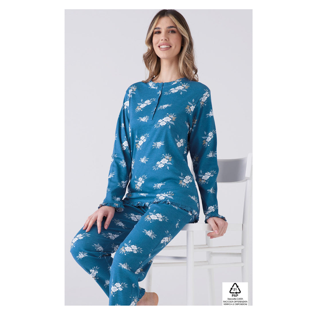 pigiama donna in caldo cotone