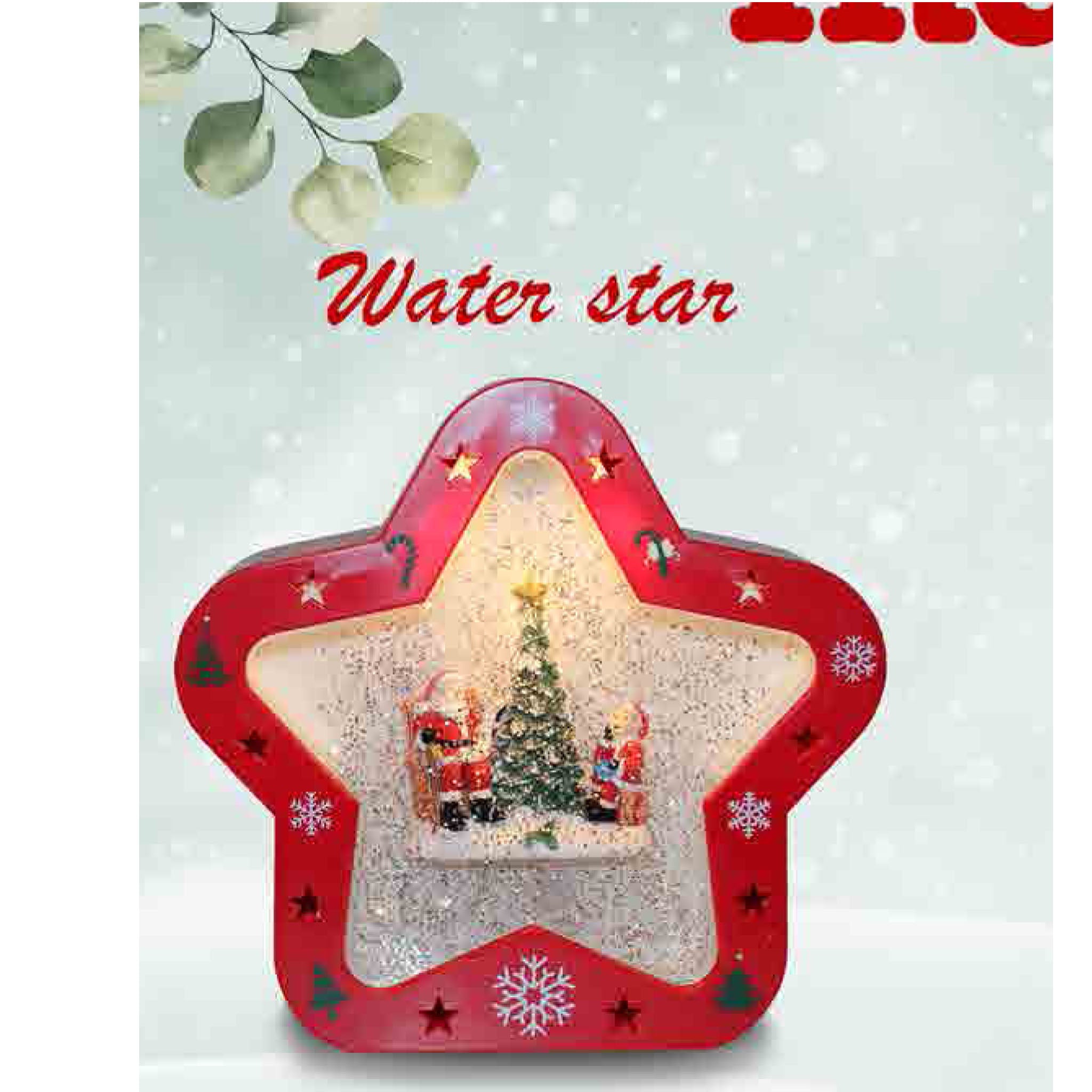 water star con musica e cristalli led