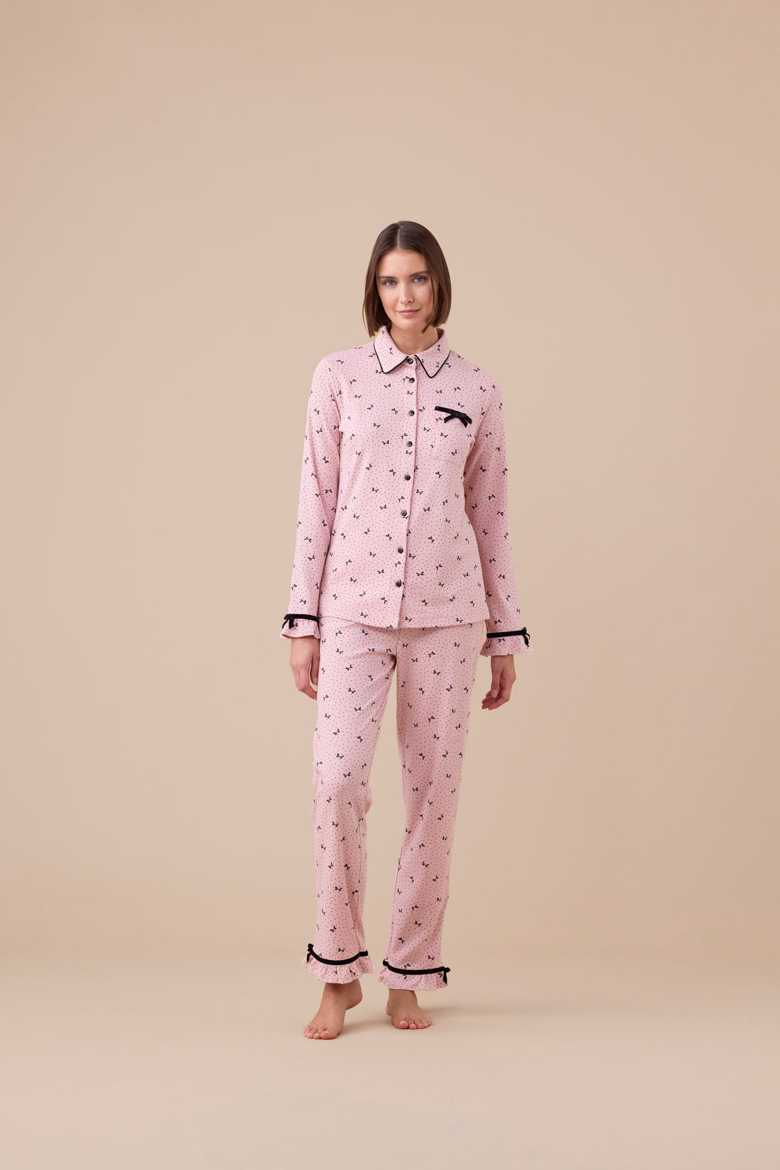 pigiama donna caldo cotone