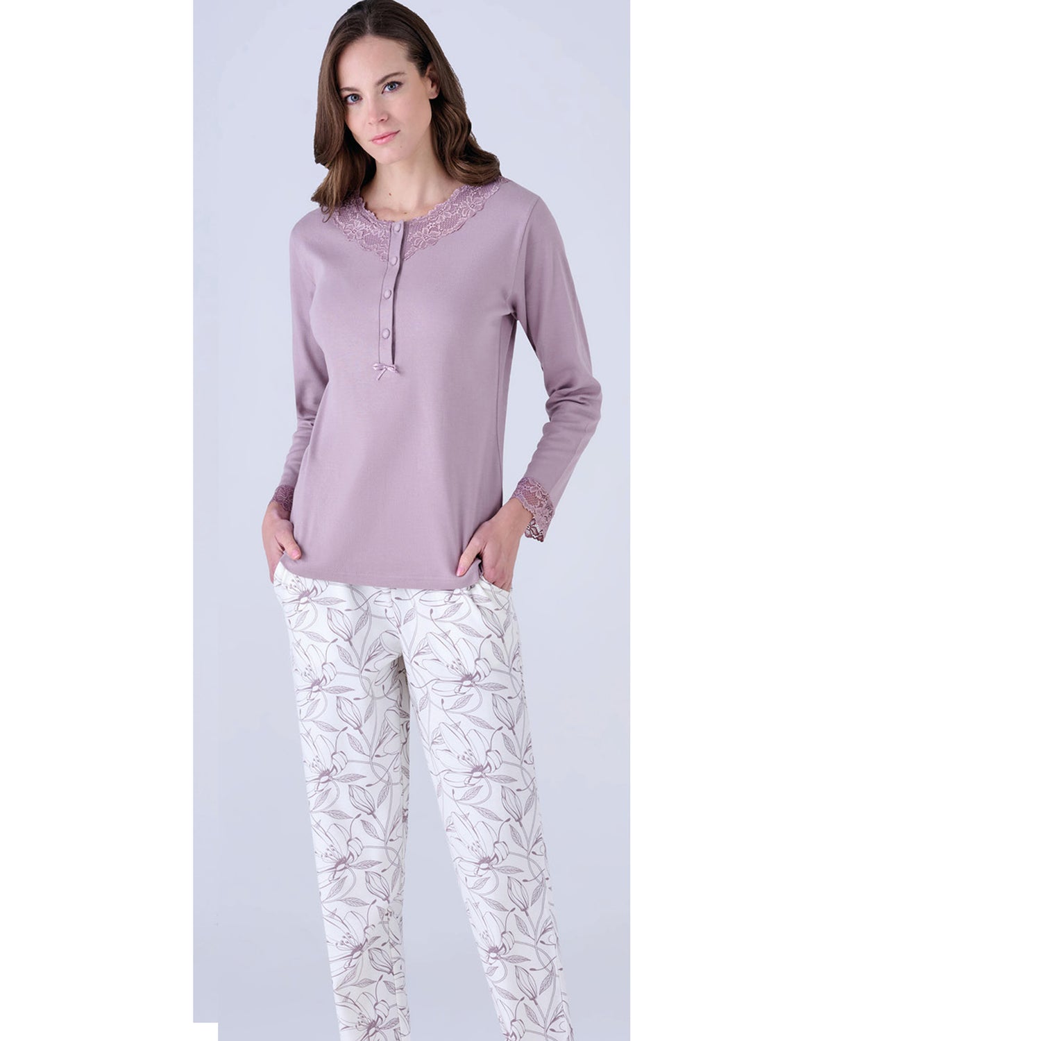 Pigiama donna in caldo cotone Vanue&