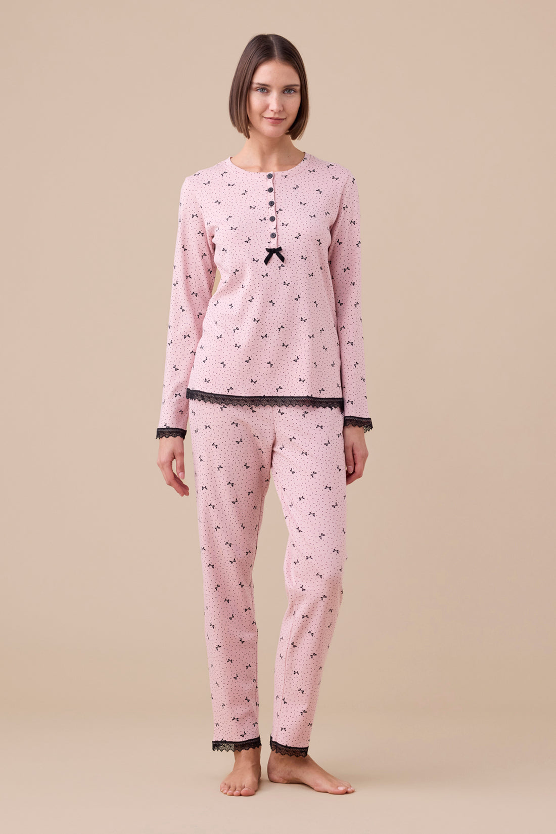 pigiama donna caldo cotone