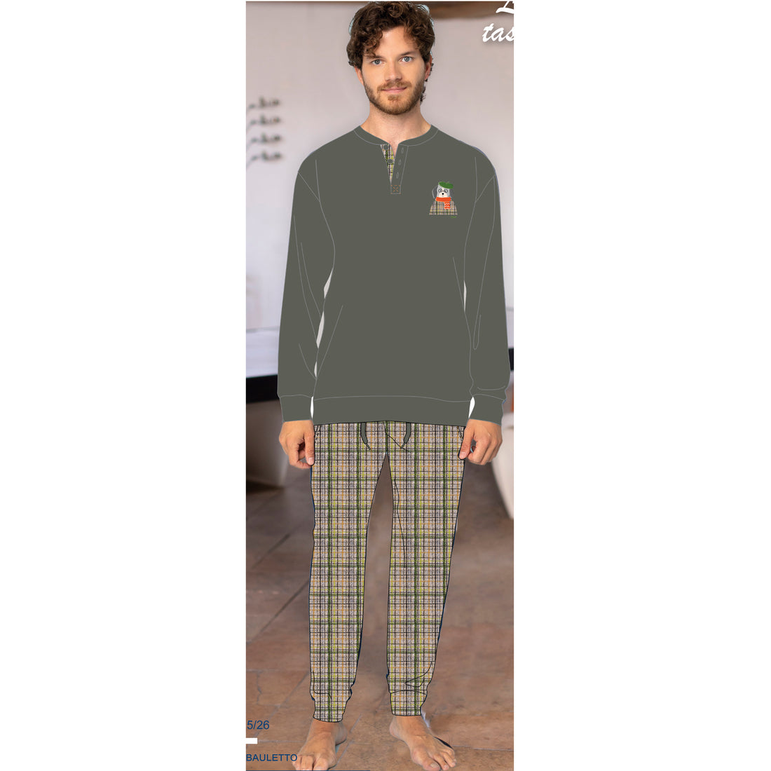 Pigiama uomo caldo cotone