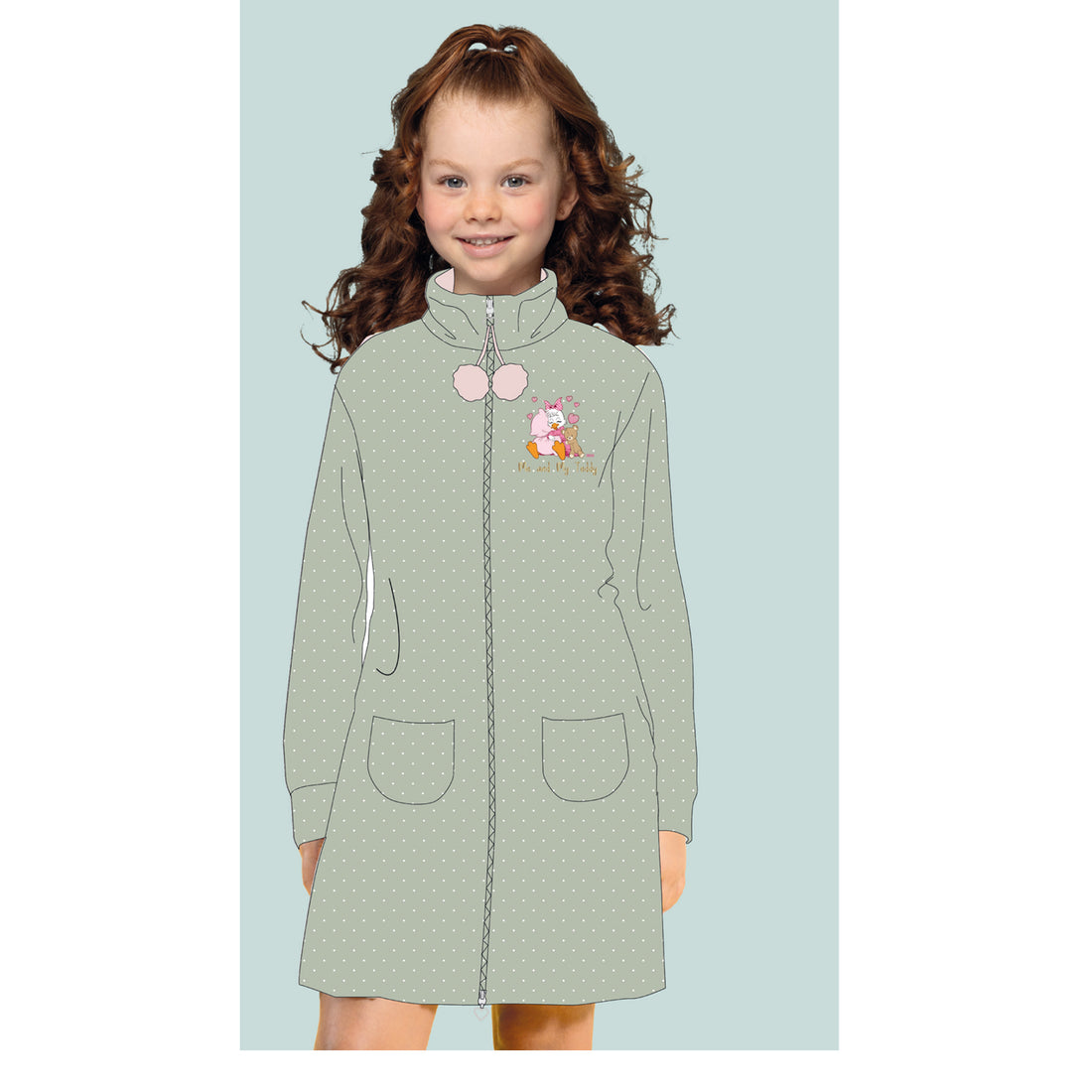 vestaglia bimba coral