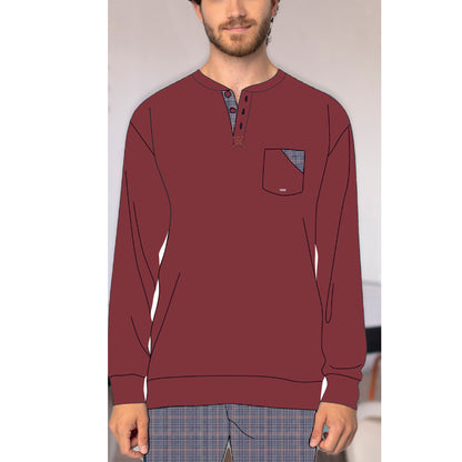 pigiama uomo caldo cotone