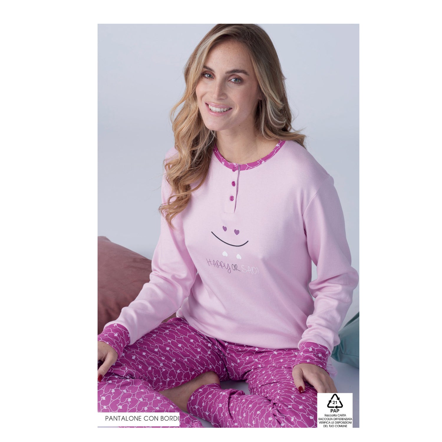 pigiama donna in caldo cotone