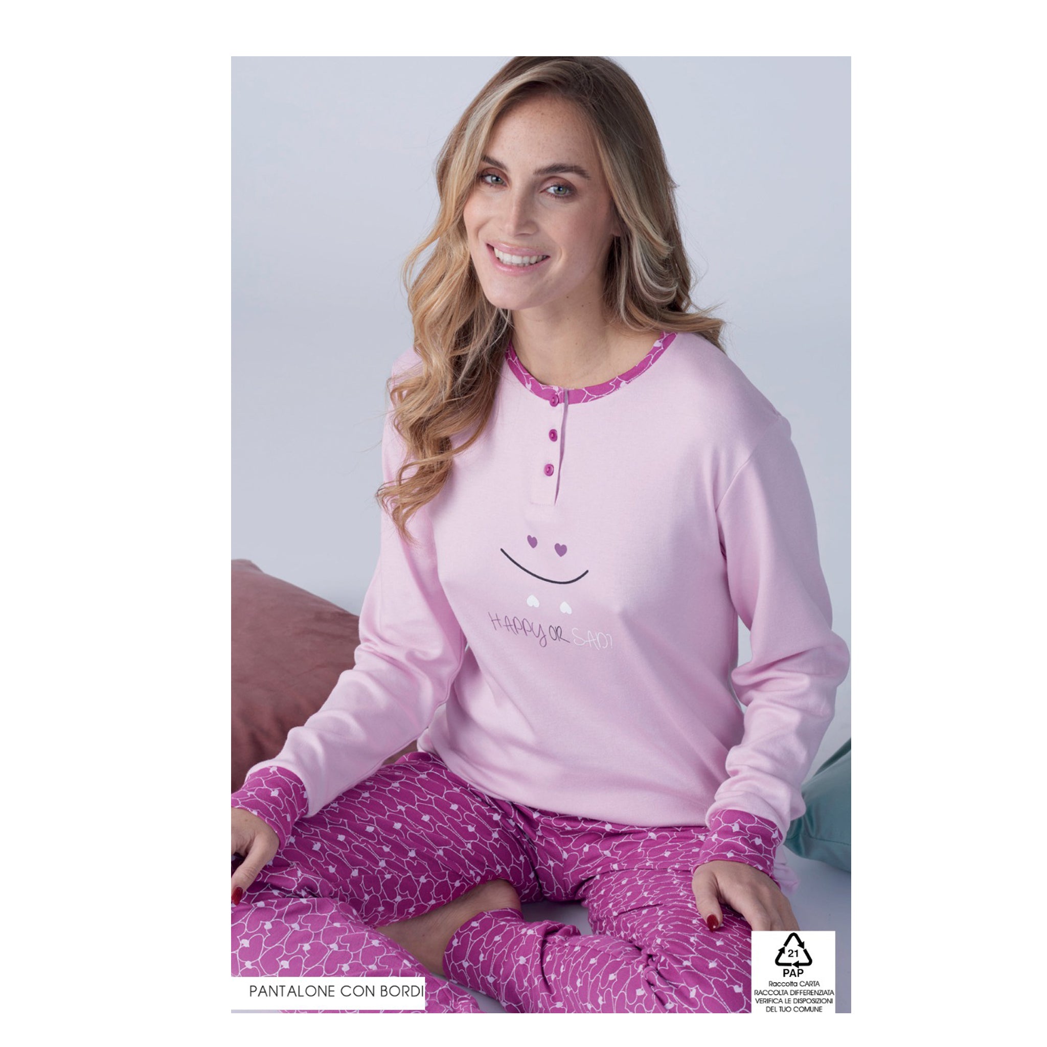 pigiama donna in caldo cotone