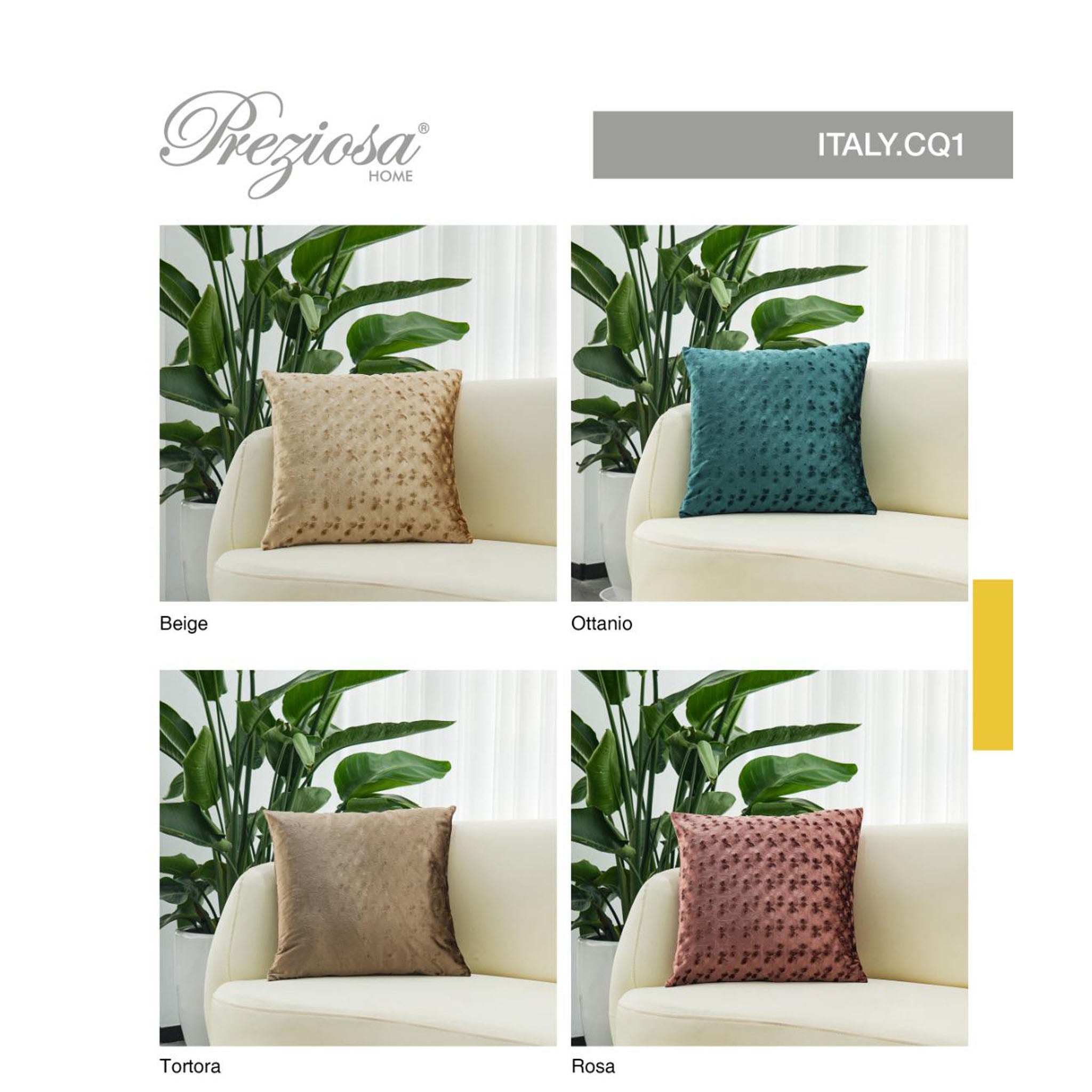 cuscino in velluto lavorato con imbottitura