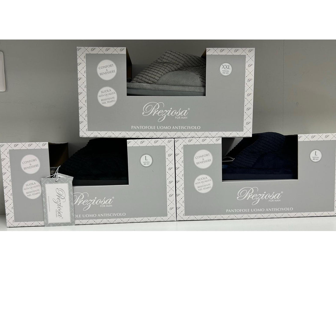 Pantofola Uomo antiscivolo Preziosa Home