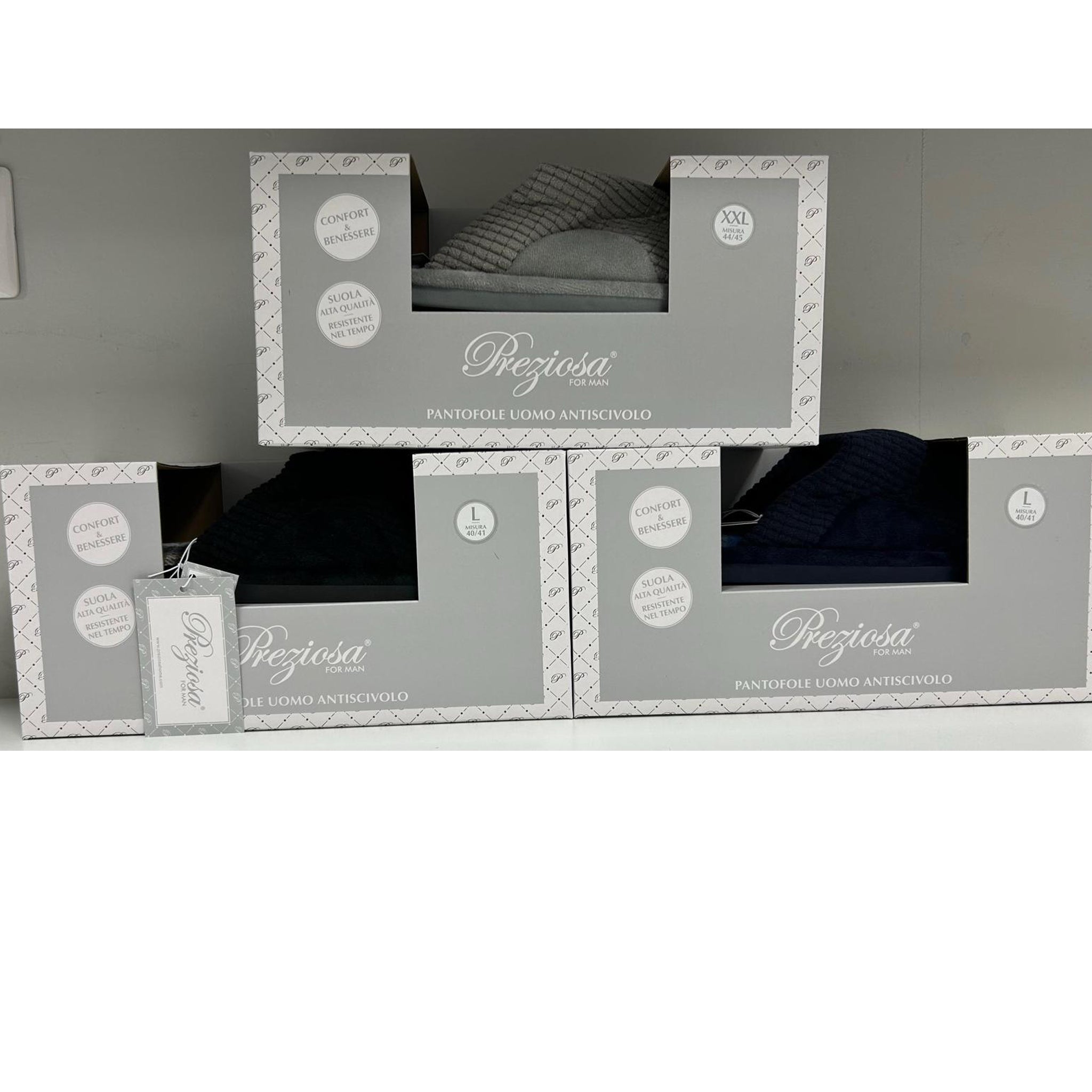 Pantofola Uomo antiscivolo Preziosa Home