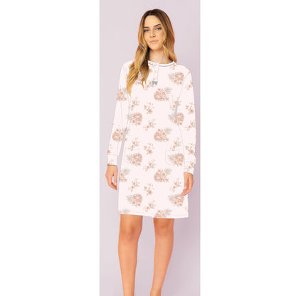 Camicia da notte donna calibrato caldo cotone