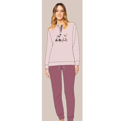 pigiama donna caldo cotone