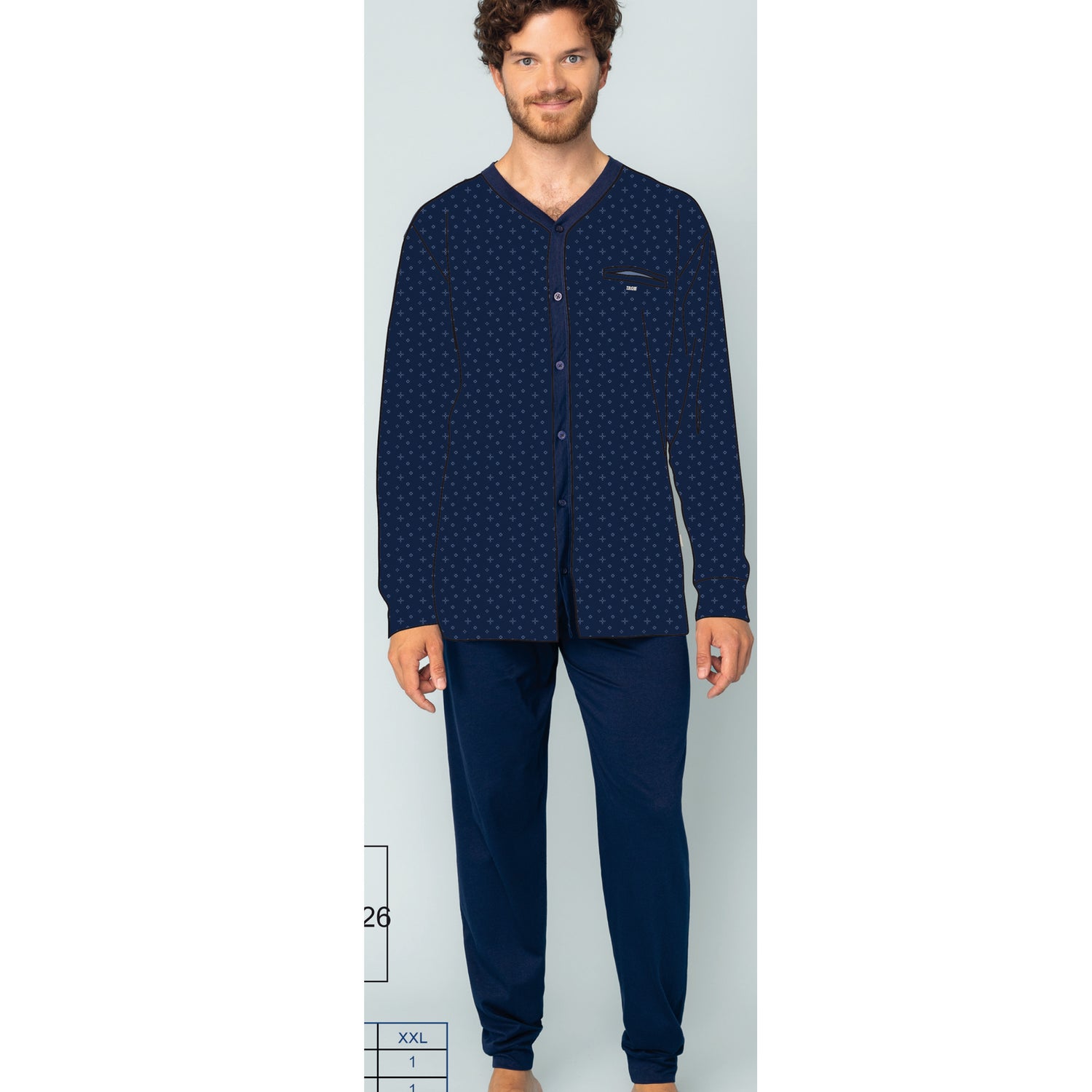 pigiama uomo caldo cotone