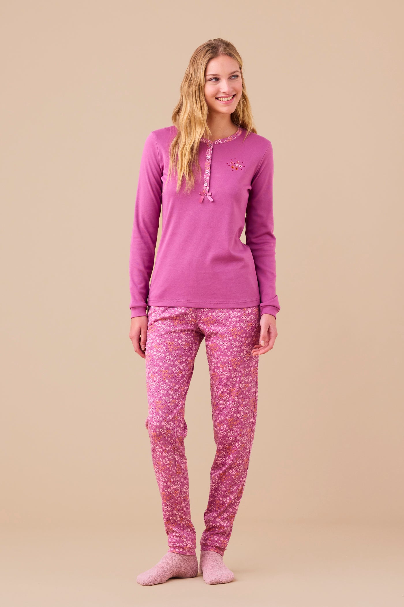 pigiama donna caldo cotone