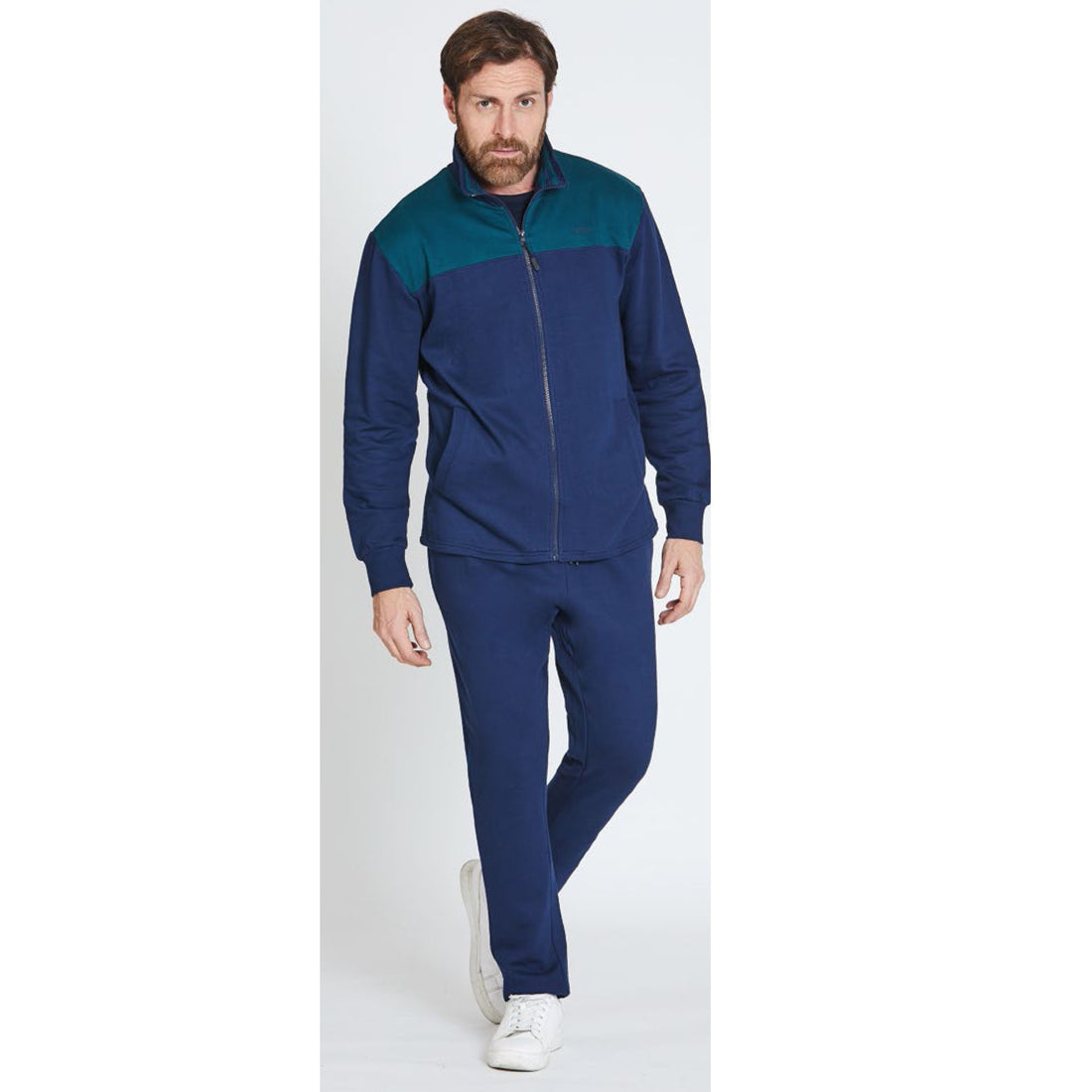 tuta uomo felpa full zip