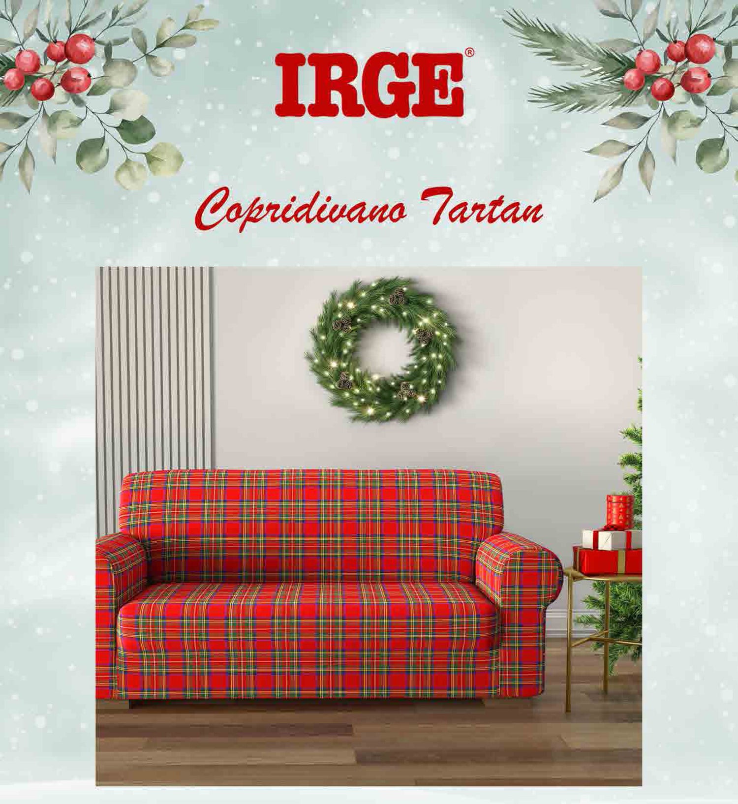 copridivano tartan 2p