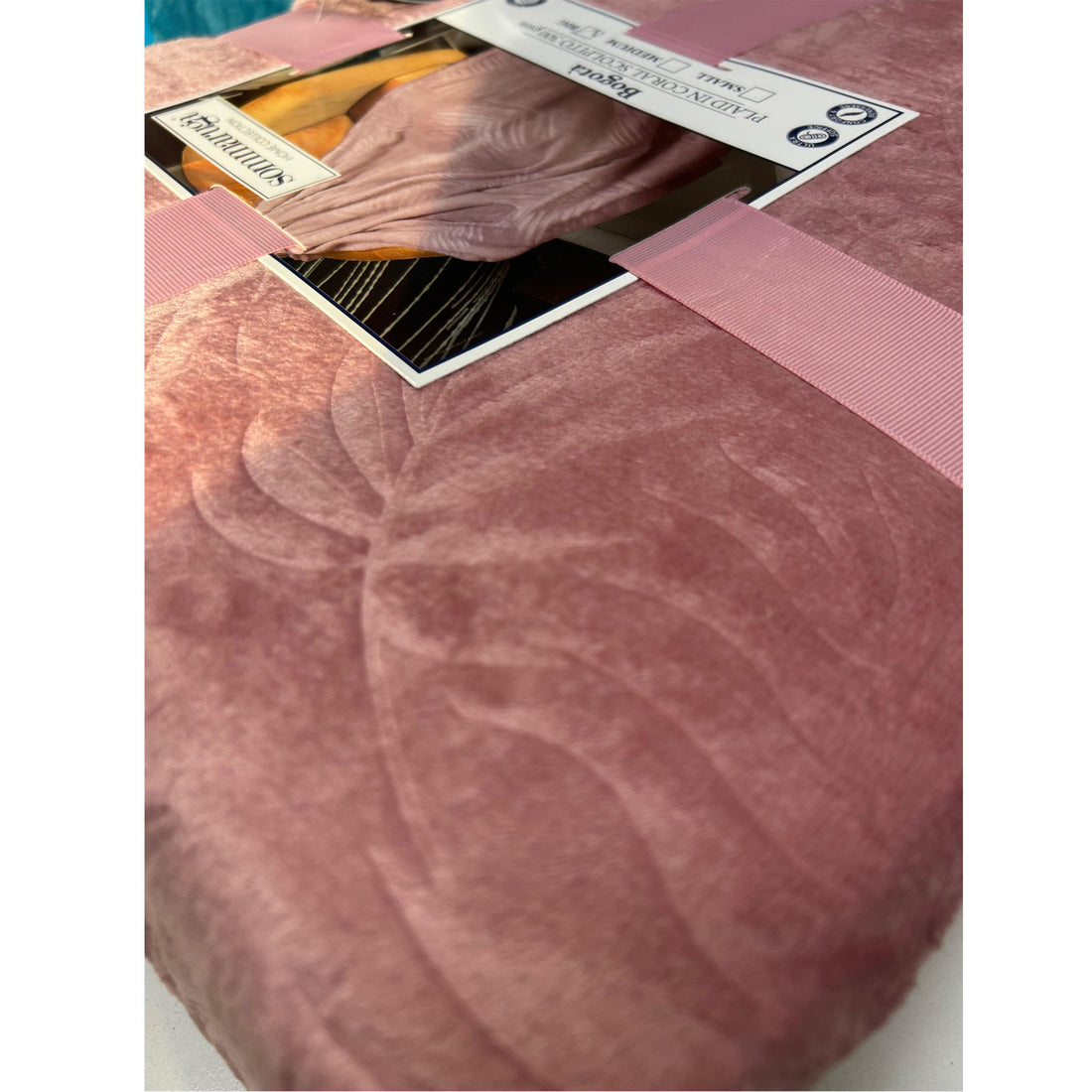 plaid in coral medium