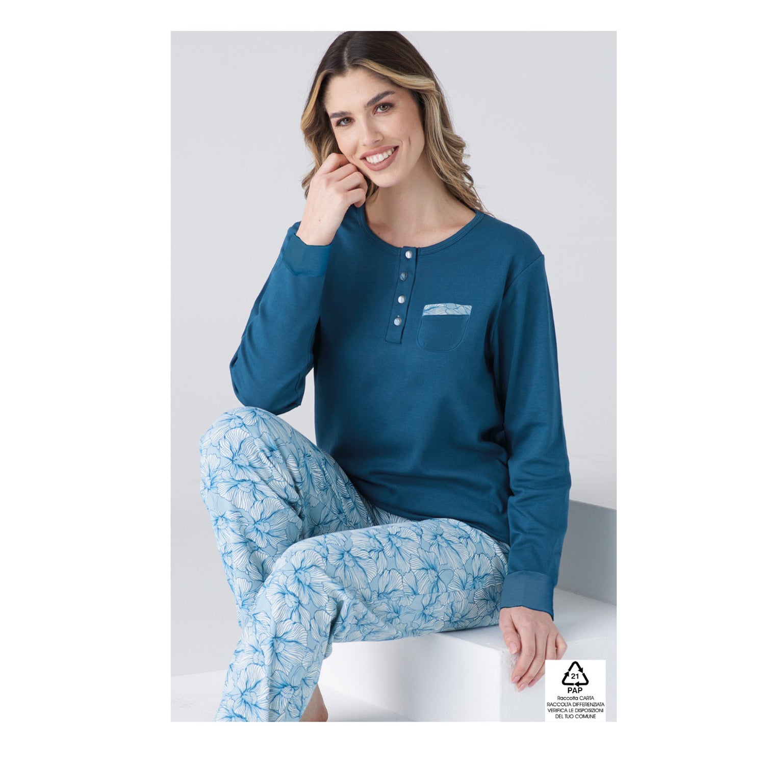 pigiama donna in caldo cotone