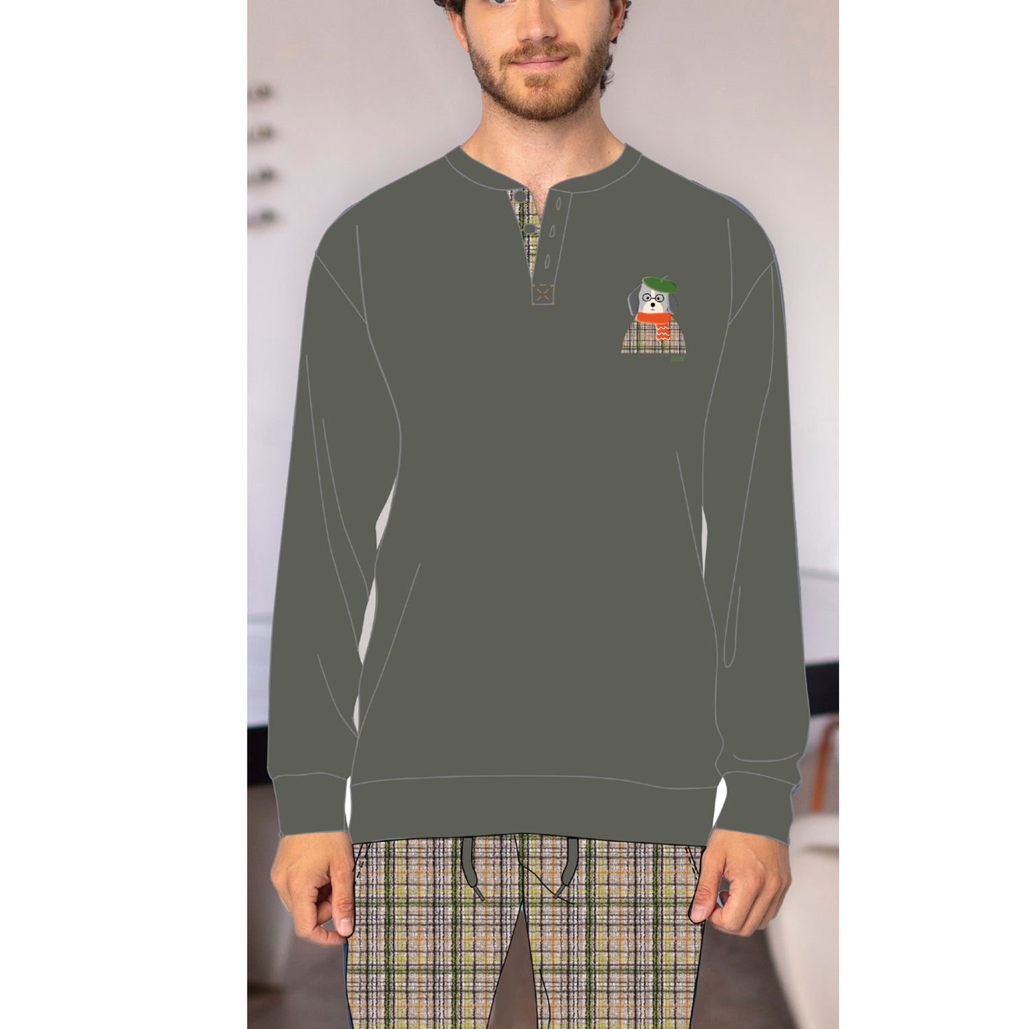 Pigiama uomo caldo cotone