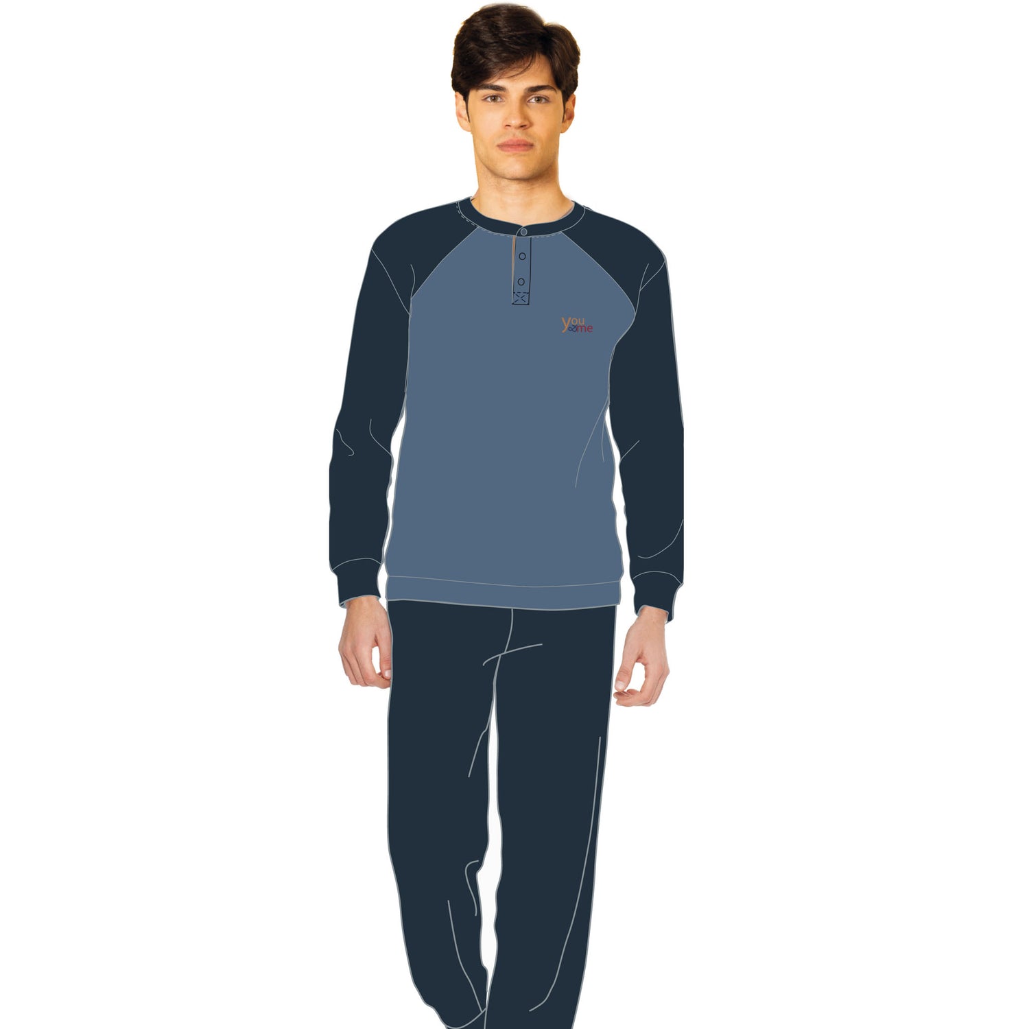 pigiama uomo caldo cotone