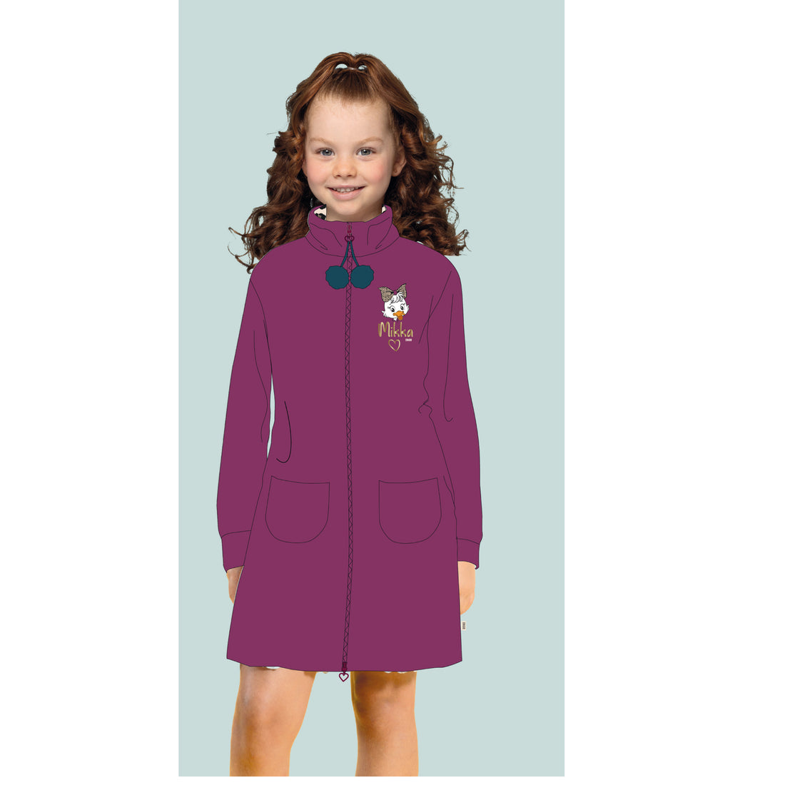 vestaglia bimba coral