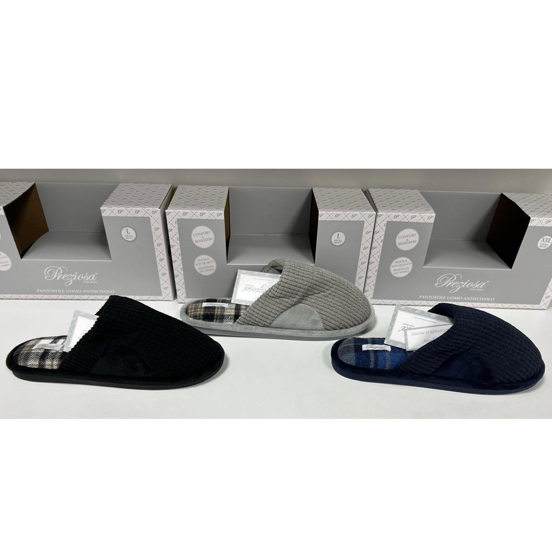 Pantofola Uomo antiscivolo Preziosa Home