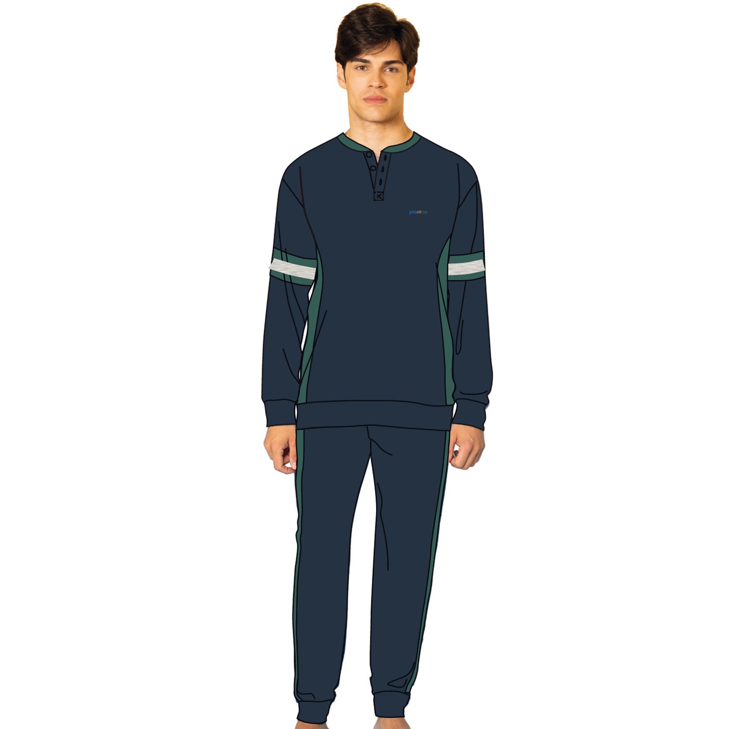 pigiama uomo caldo cotone