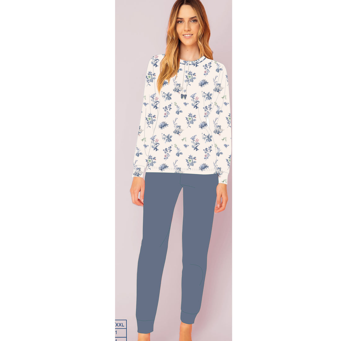 pigiama donna caldo cotone