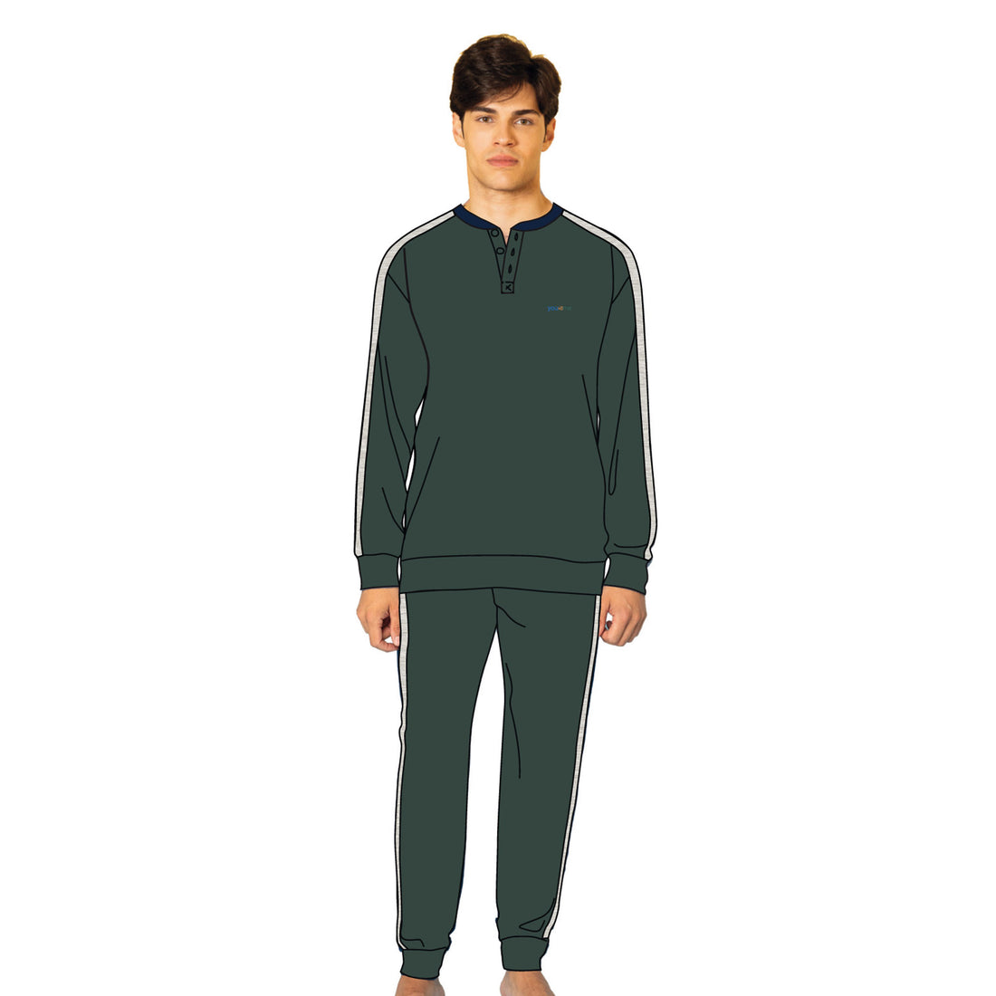 pigiama uomo caldo cotone