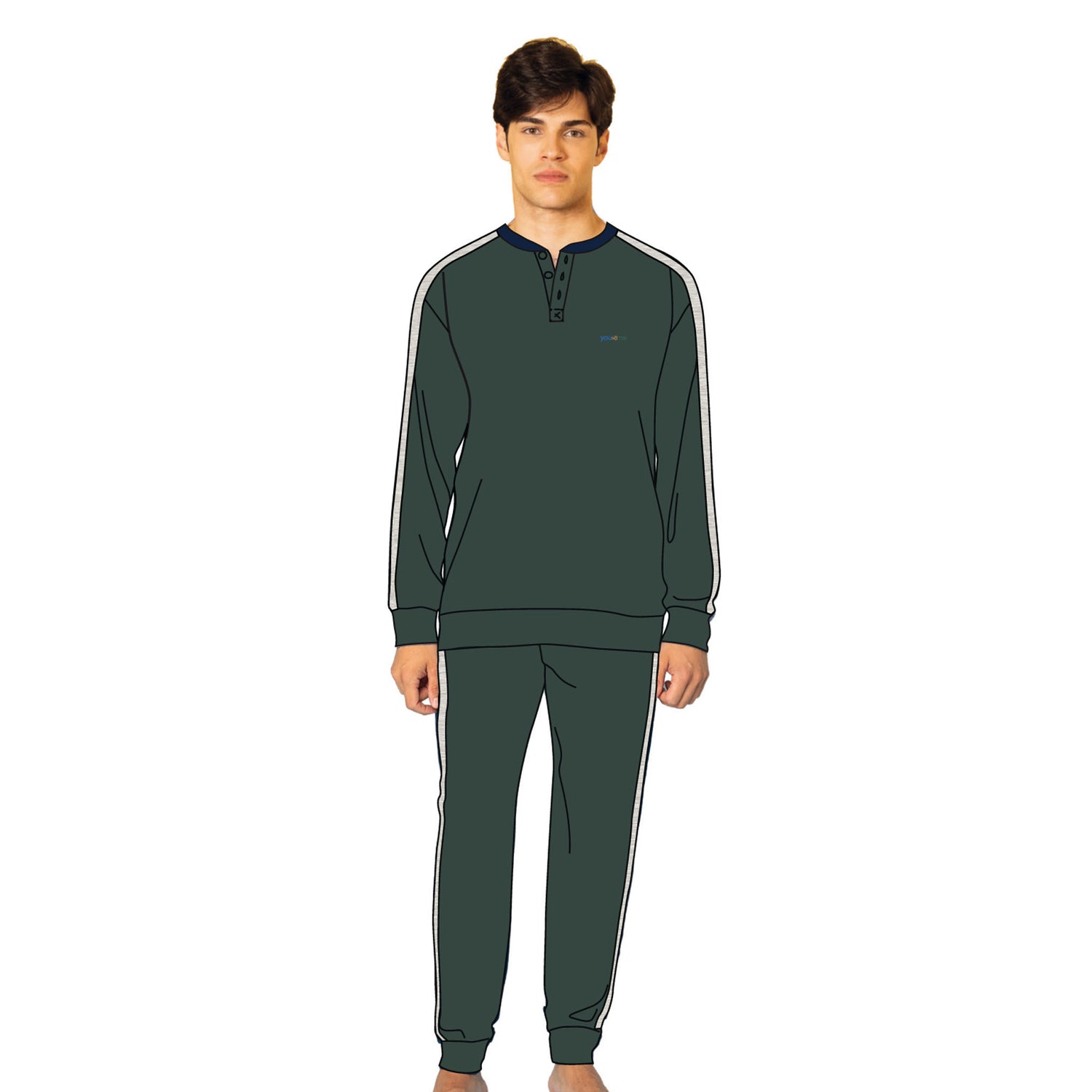 pigiama uomo caldo cotone