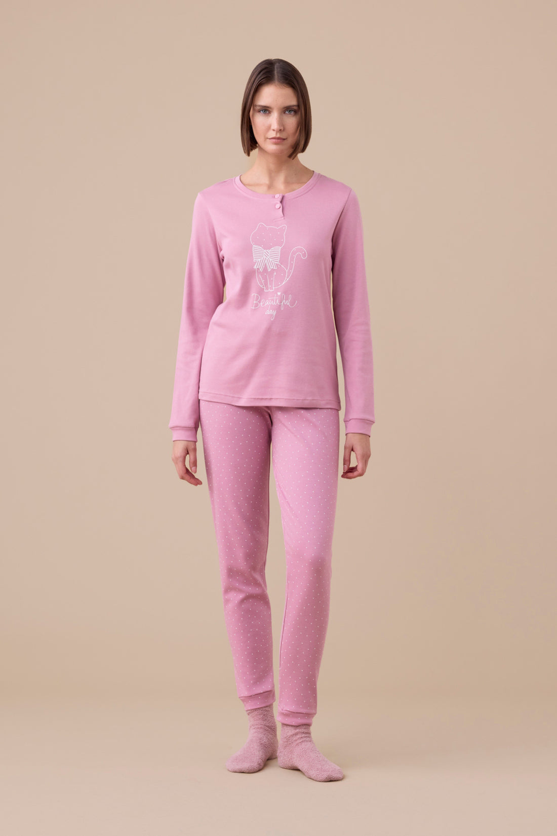 pigiama donna in caldo cotone