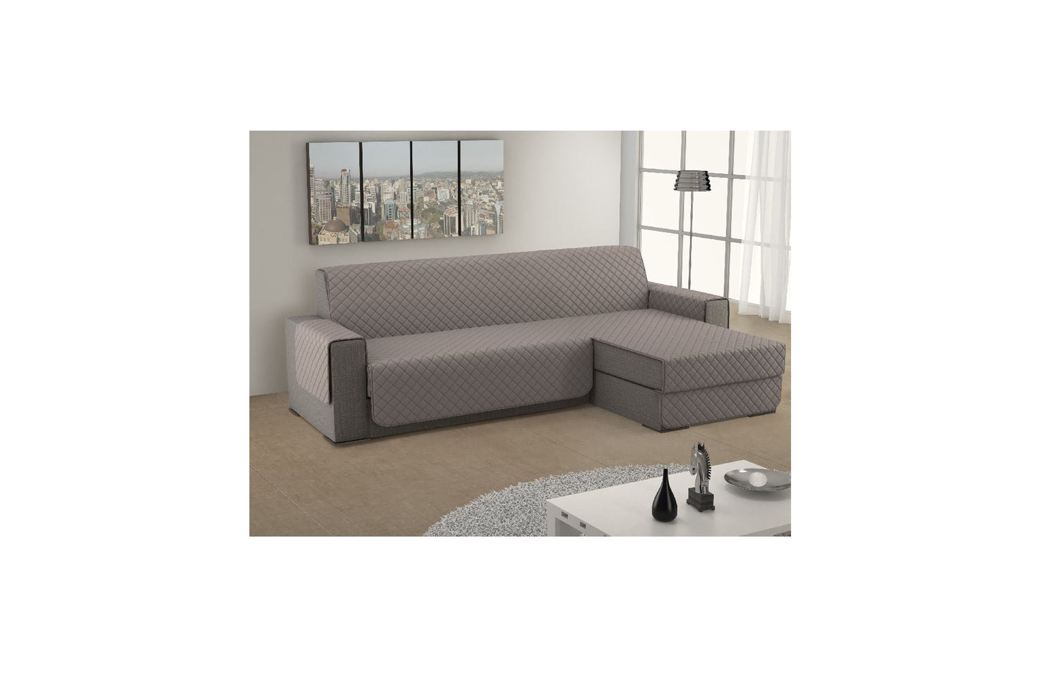 ICD46 ADATTO Salvadivano 4posti con chaise longue trapuntato IRGE