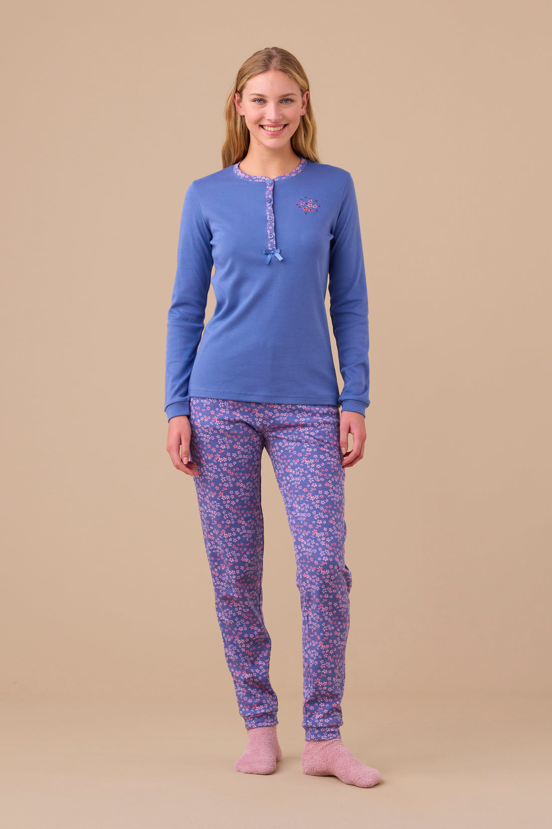 pigiama donna caldo cotone