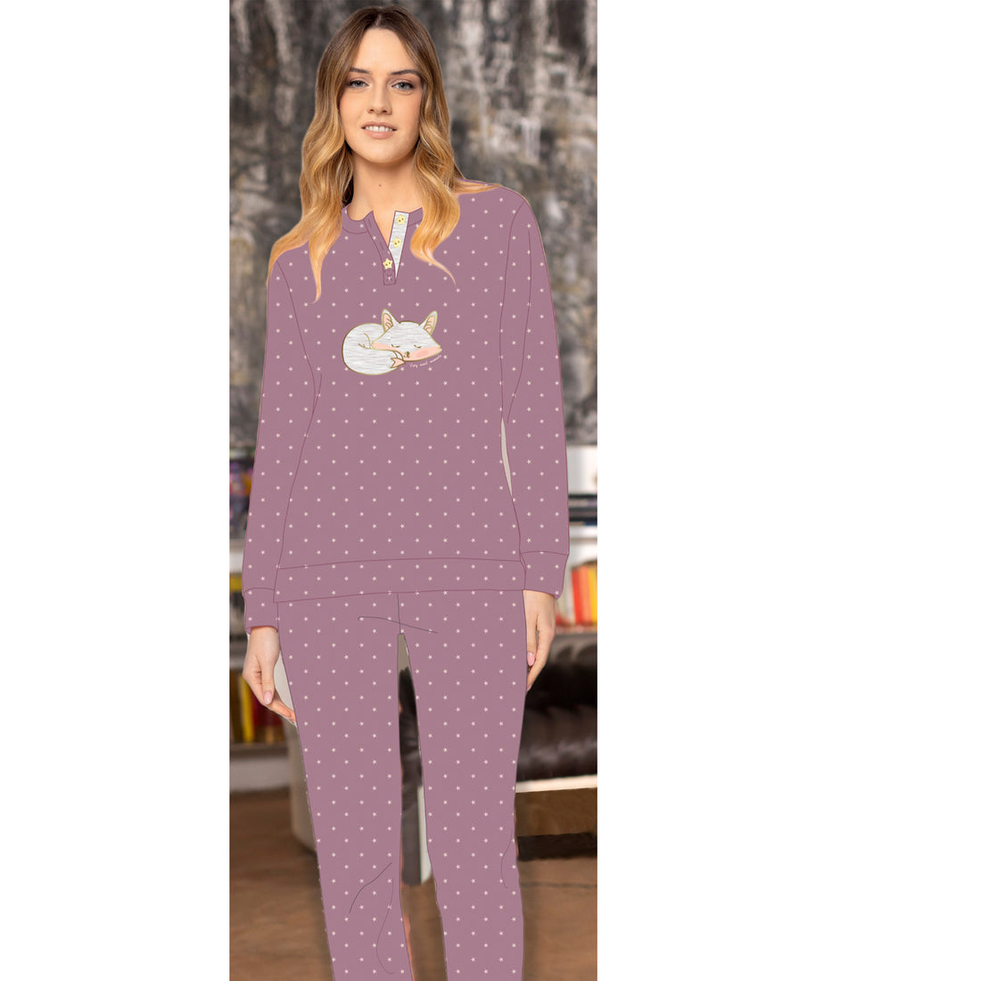 pigiama donna caldo cotone
