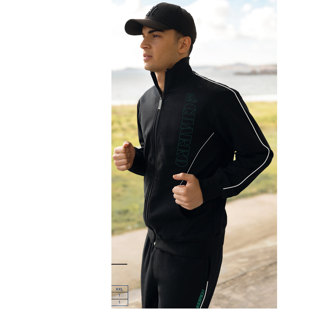 tuta felpa full zip uomo