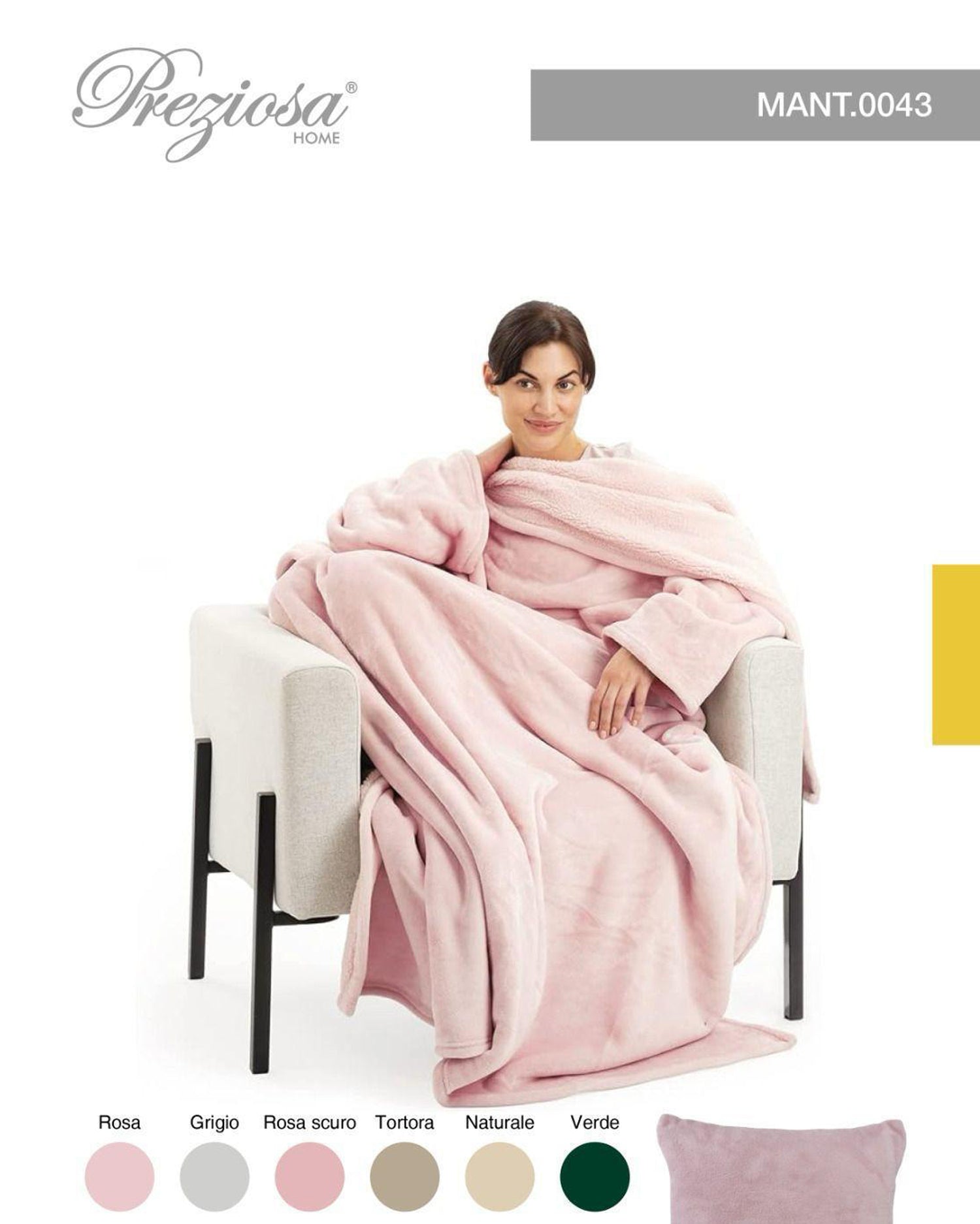 poncho a cuscinoi n coral